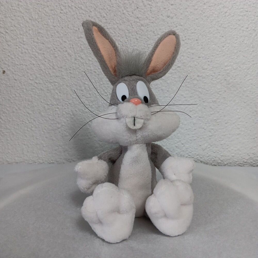 Warner Bros Looney Tunes BUGS BUNNY Plush Key Backpack Charm Clip Play By Play